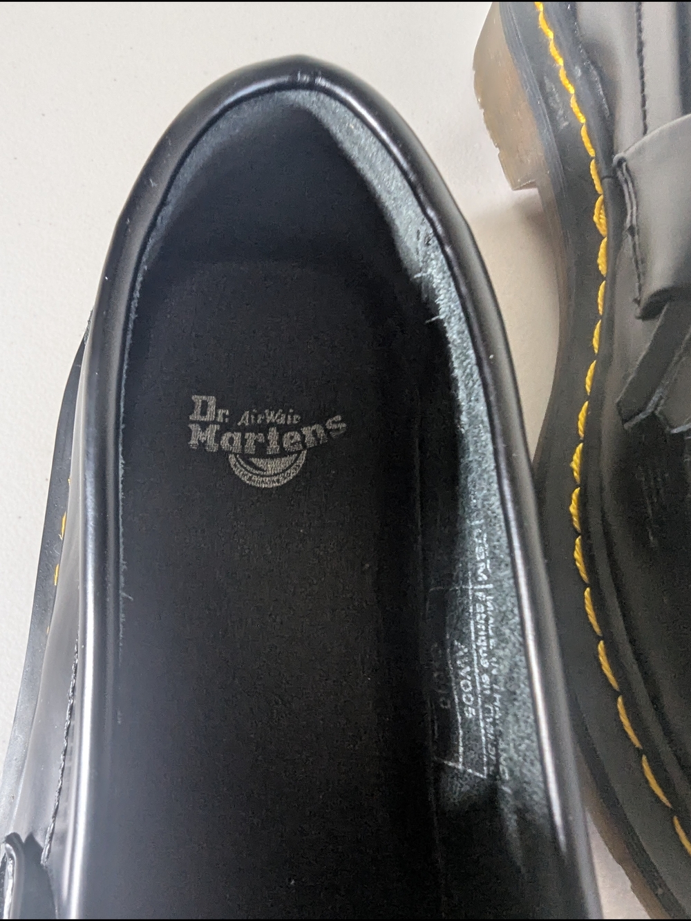 Dr. Martens Adrian Tassel Loafers Blck Smooth Leather SlipOn Shoes Men’s AirWave - Picture 2 of 13